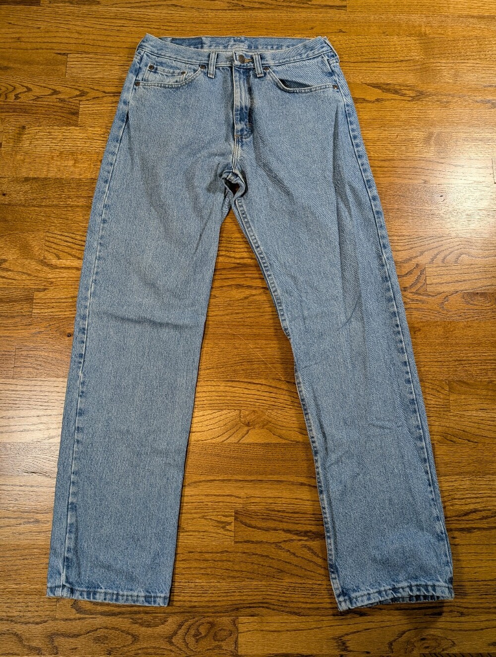 Wrangler Men's Relaxed Fit Straight Leg Jeans Light Wash Size 32x34